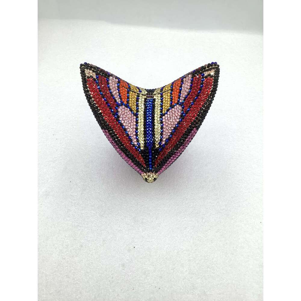 Lady Butterfly Rhinestones Clutch Purse Wedding Party Dinner Purses Dia Day Clutches Stone Women Gems Evening Bags