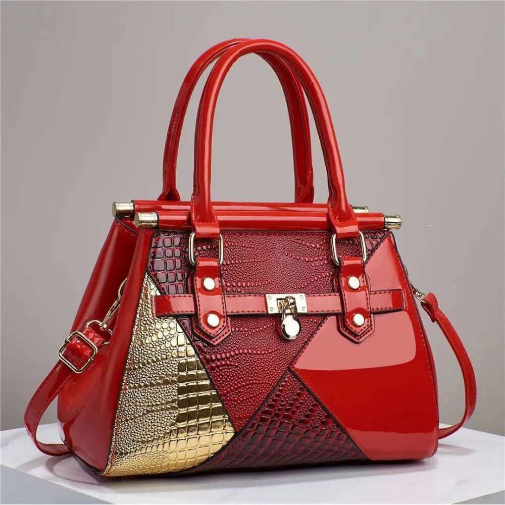 Fashionable New Women's Handbag Lightweight Texture Lizard Pattern Colorful Single Shoulder Fashion Crossbody Bag For