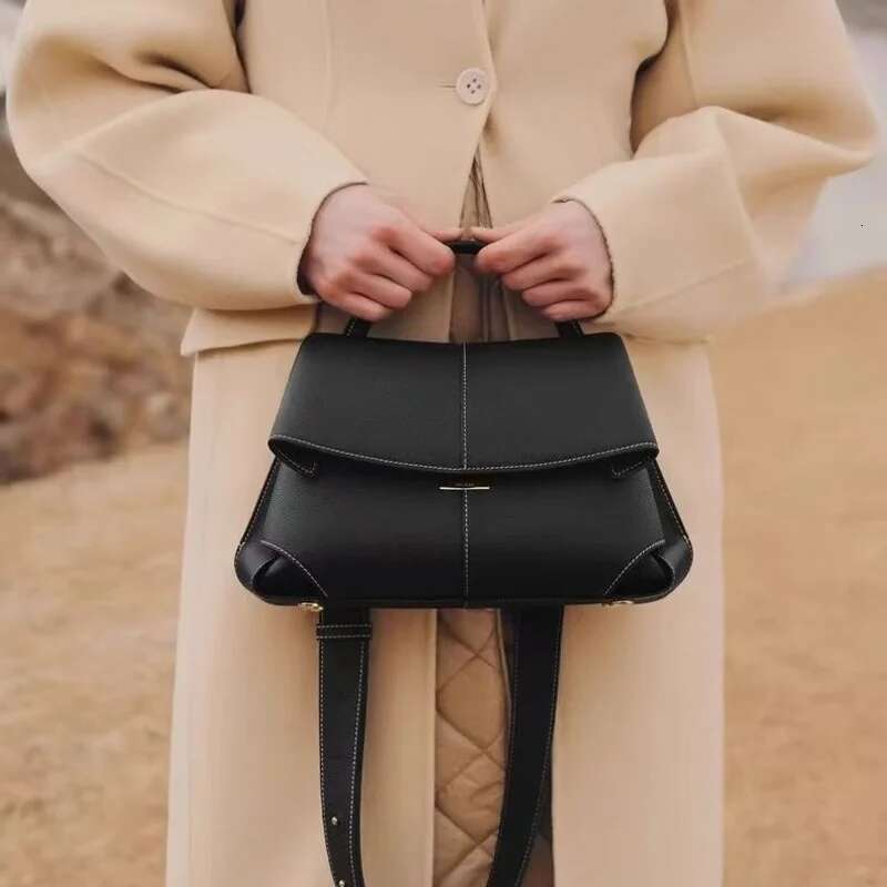 Women's Large Capacity Handbag Solid Color Casual Trend Dumpling Brand Design Fashion Leather Shoulder Crossbody Bag