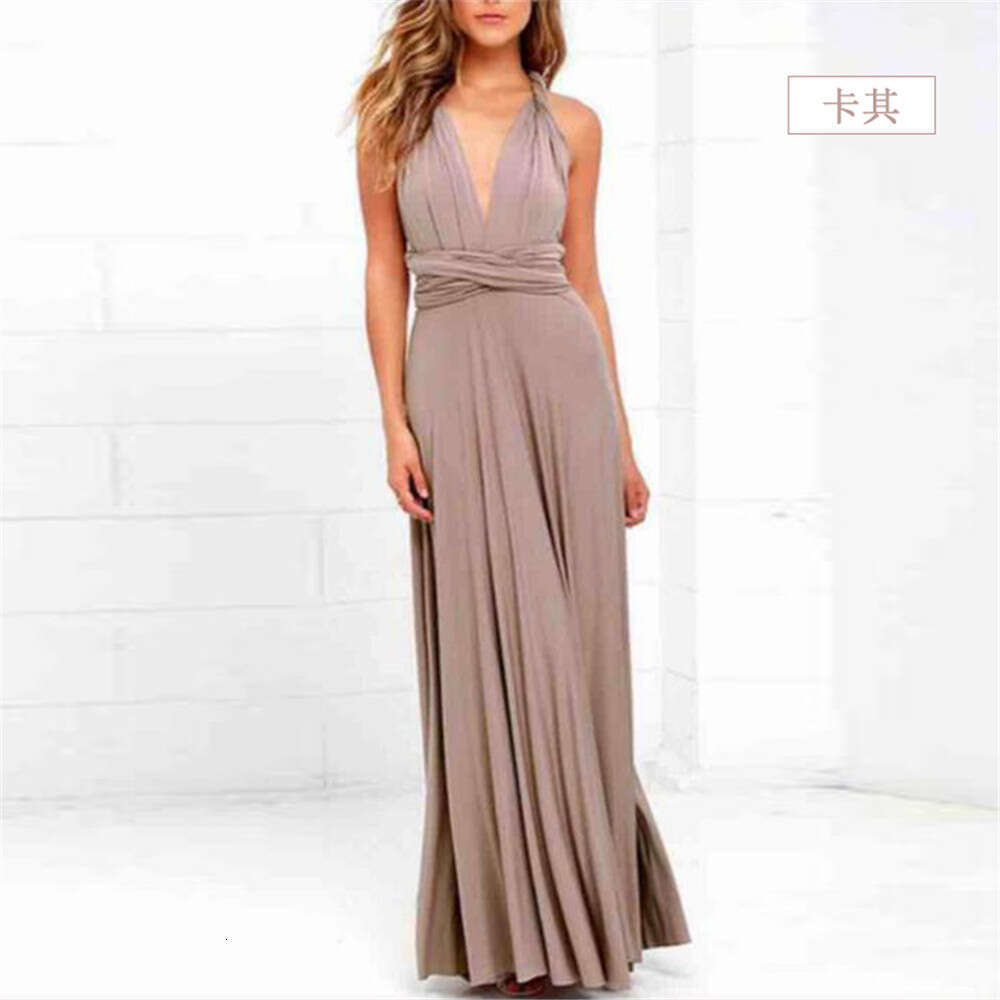 White Dress Maxi Dress Multiple Wearing Methods, Multiple Ropes, Cross Over, Open Back, Sexy Bandage Long Dress, Formal Dress KQ