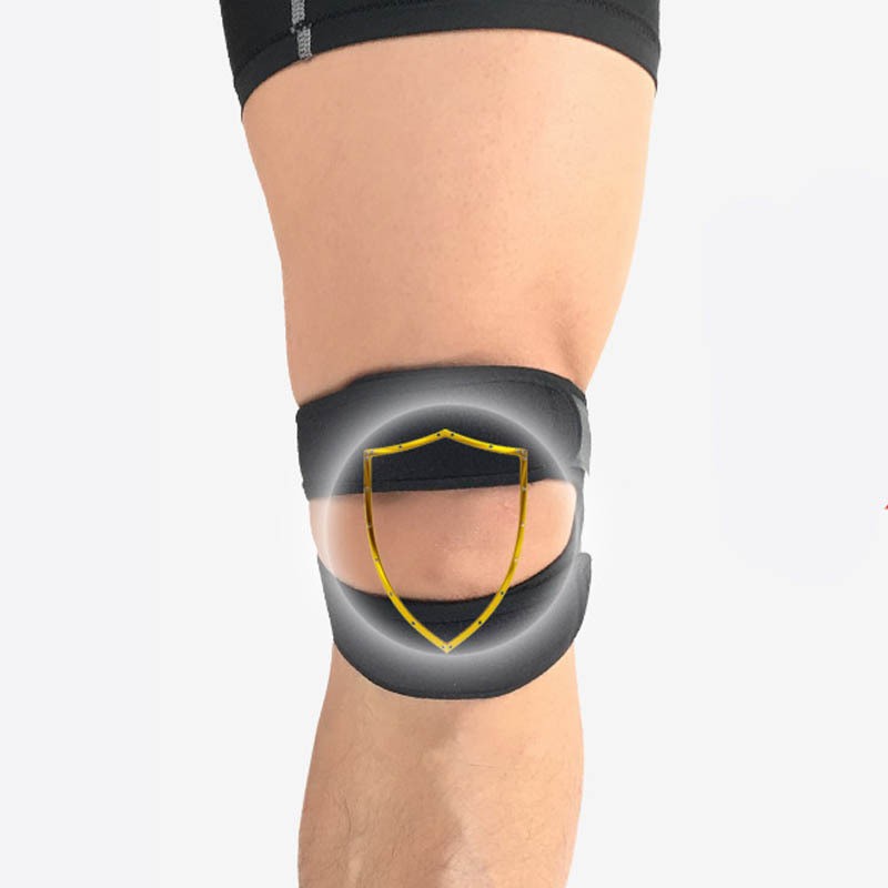 Patella Knee Support Belt Shock Absorption Compression Sports Knee Protection for Basketball Football Cycling Hiking Fitness