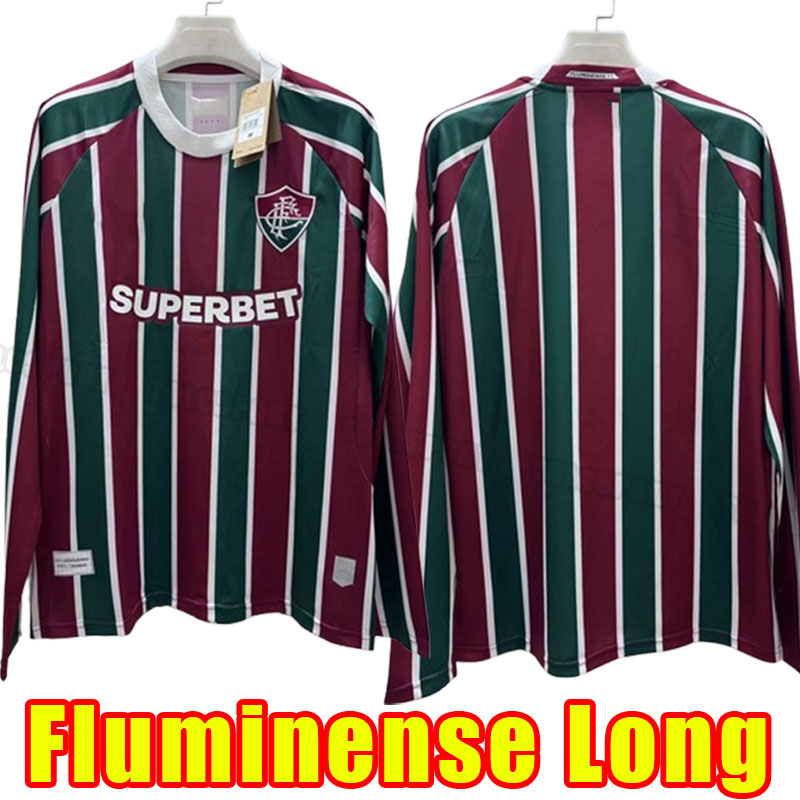 Long sleeve 2025 2026 Fluminense Soccer Jerseys home PLAYER away 25 26 FC ALAN NINO NONATO LUCCA FELIPE MELO MANOEL GANSO FRED YAGO G.CANO football shirt