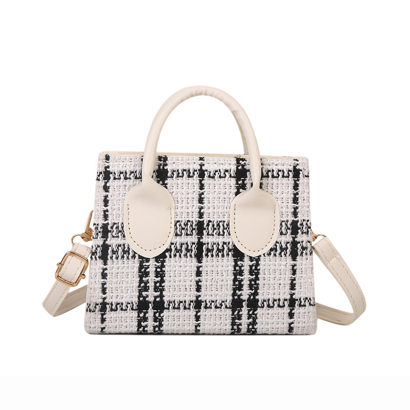 Top quality brand, high-end new free designer bag, fashionable new women's small fashion plaid shoulder cross bag, lightweight and simple tempera