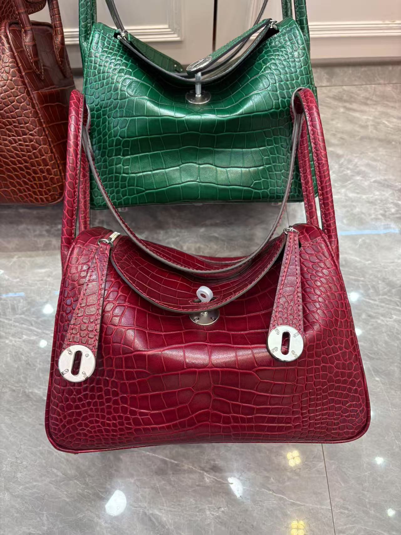 2025S designer genuine leather crocodile belly handbag casual brown shoulder fashionable trend crossbody bag women bag