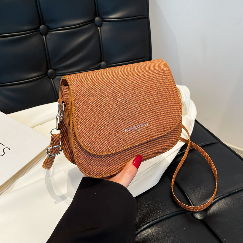 Cute And Minimalist Luxury Bag For Women 2025 New Trend Korean Version Saddle Texture Sen Series Crossbody Free Delivery Designer Bag Small Versatile 