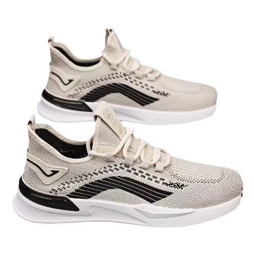 summer breathable thin mesh fly woven men's youth lightweight running sports casual shoes