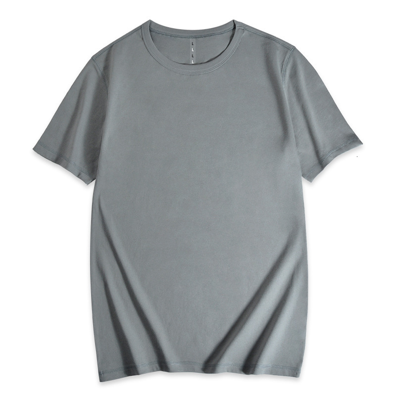 2025 New Cotton Short Sleeved T-shirt For Men's Casual Summer Fashion Designer Design Versatile Loose Round Neck White T-shirt