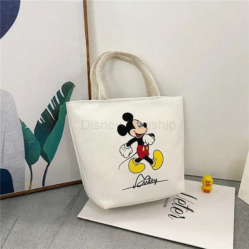 Disney New Mickey Handbag Oxford Cloth Womens Canvas Bag Womens Shoulder Handbag Mummy Bag Hand-carrying Small Cloth BagXJ250515