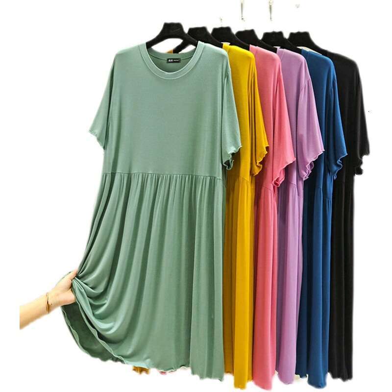Plus Size Shirt Shirts for Women Designer Shirts Women Graphic T Shirt Womens Summer 2025 New Large Round Neck Cake Skirt Thin Size Fat MM Loose Short
