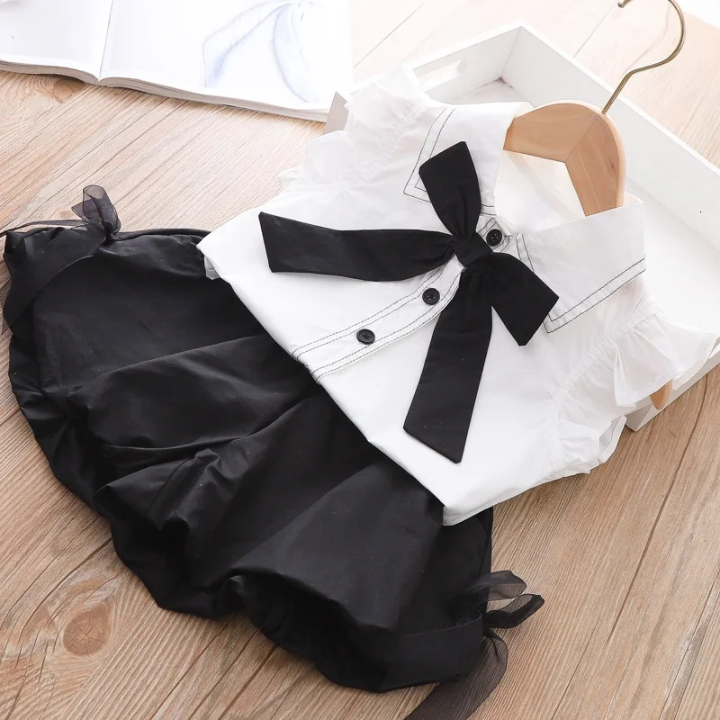 Girls Set Baby Summer Clothes Bow Top Shorts 2 Piece Set Children Clothes Girl 250515