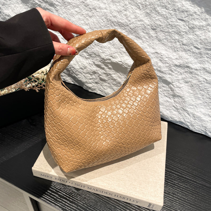 Free Delivery Designer Bag French High End Woven For Women 2025 New Style Western Style Dumpling Niche Texture Commuting Versatile Hand Luxury Bag