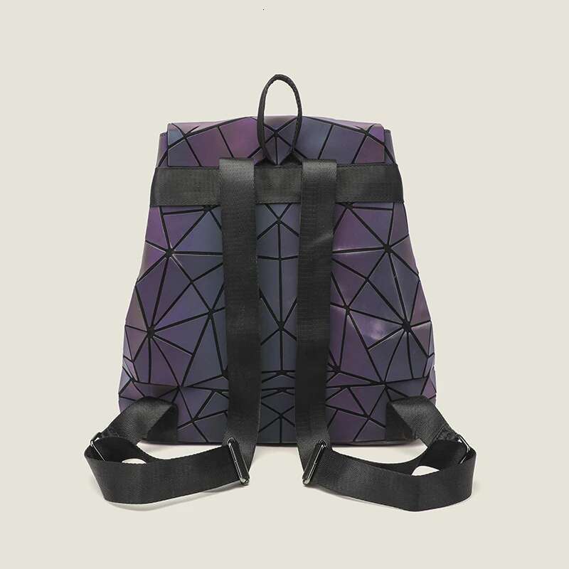 JIOMAY Personality Fashion Designer Bag Large Capcity Geometric Women High-End Texture Travel Backpack