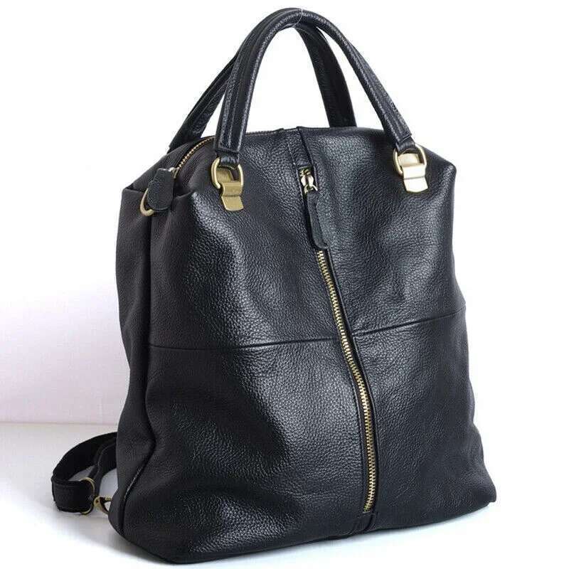 High Quality Designer Bags New Designer Cowhide Genuine Women Backpack Women's Shoulder Black Leather Handbags Travel Bag Luxury Bag