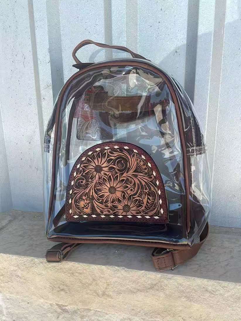 2025S designer ins PVC summer creative jelly women bag simple fashion travel backpack