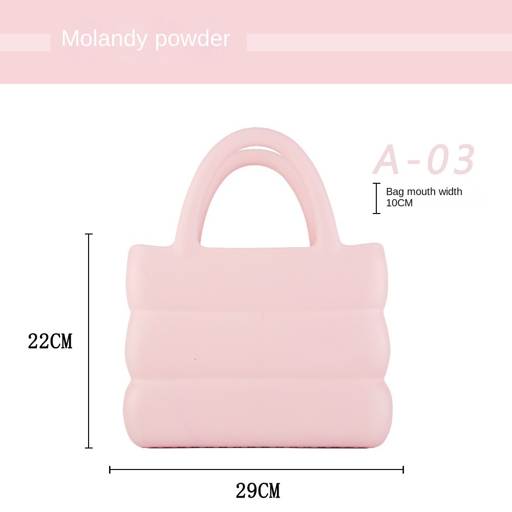 2025 Summer Ins Lightweight EVA Strolling Waterproof New Fashion Handheld Women's Trendy Niche Macaron Bag