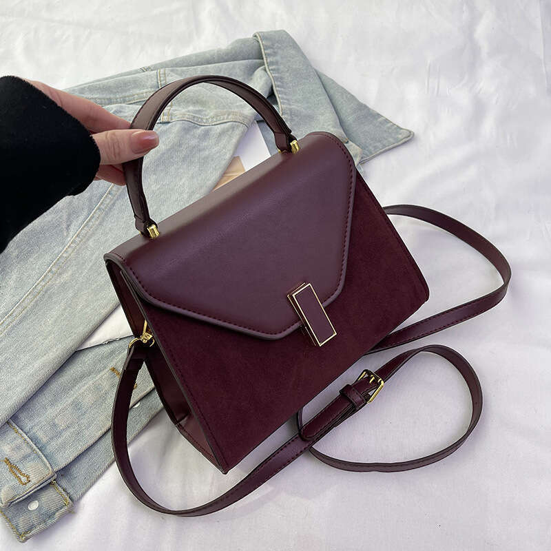 autumn and winter new popular Kelly frosted texture single shoulder crossbody women s bag
