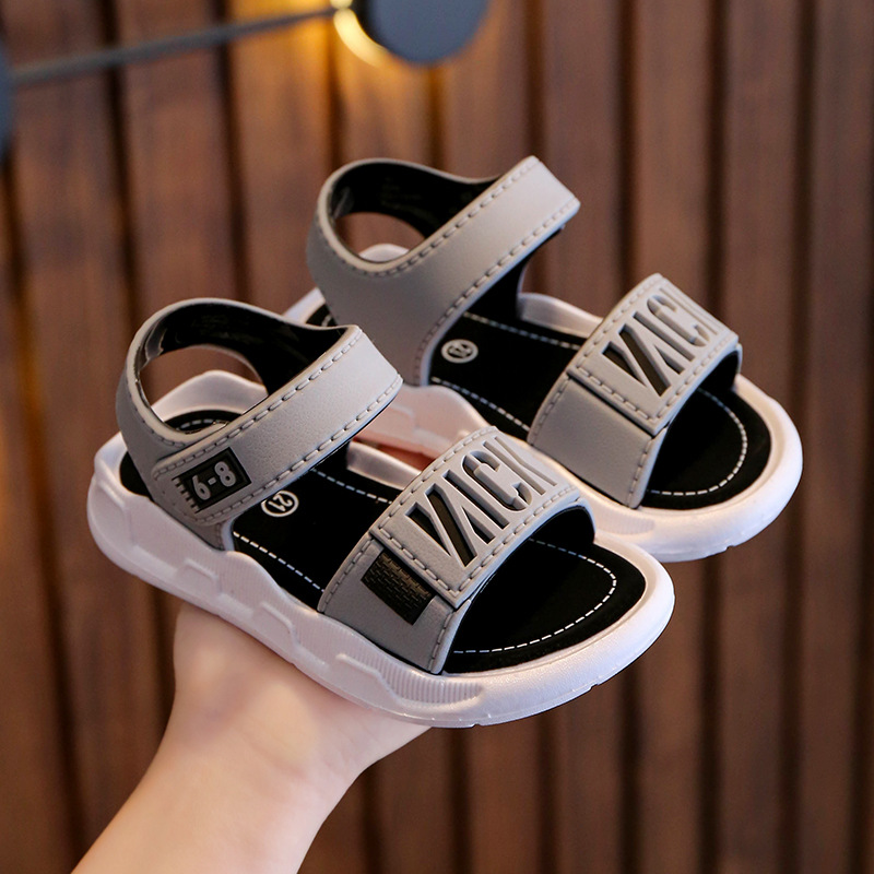 Children Sandals Toddlers Students Non-slip Shoes Boys Girls Sandals Kidsnest Wear and Off Easy Soft Bottom Kids Youth Casual Footwear Sandals Sizes 5