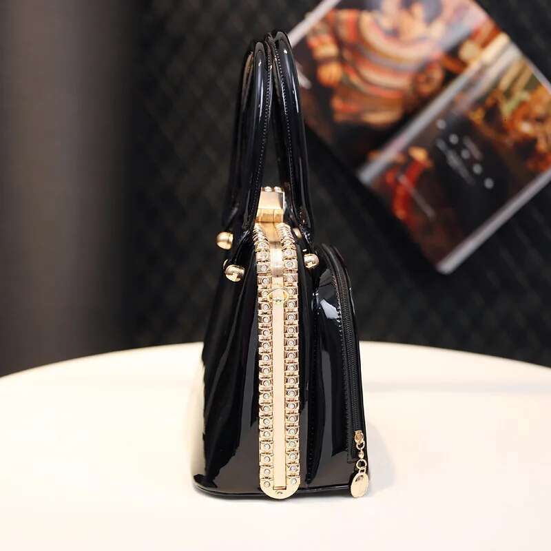 Fashion Dias Women's Handbags Female Genuine Leather Small Crystal Cosmetic Evening Bag Portable Shoulder Messenger Bags