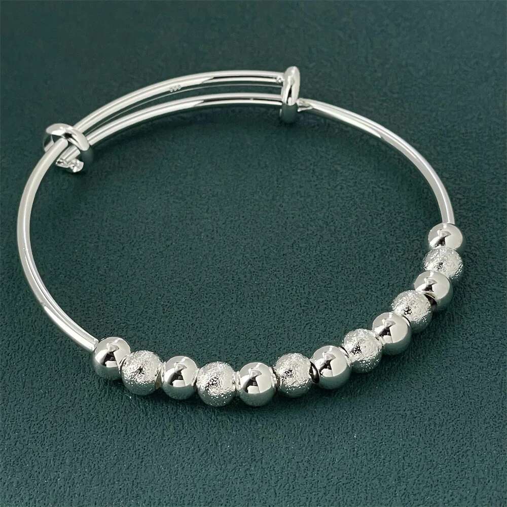 Charms Sterling Sier Beads Bracelets Bangles For Women Fashion Adjustable Ball Bracelet Party Wedding Jewelry Gifts