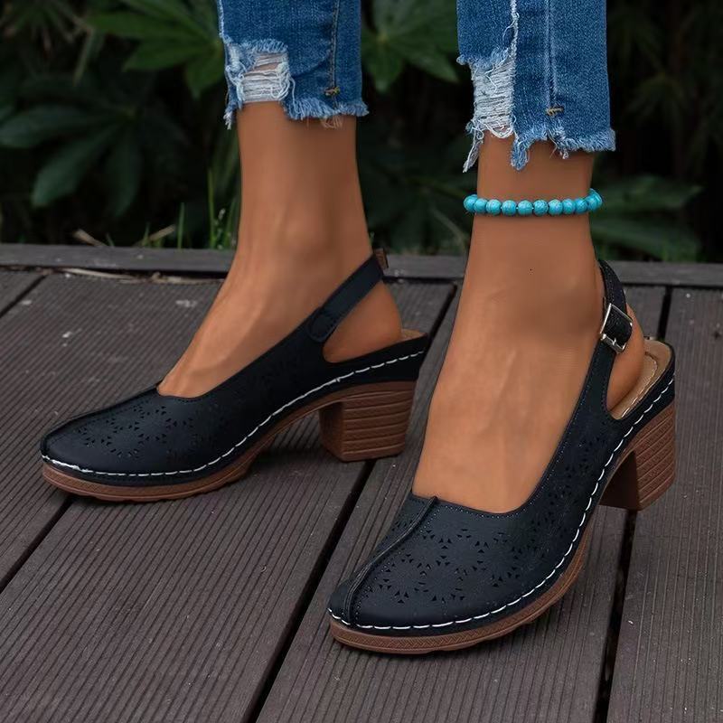 Summer New Style Casual Shoes Baotou Slope Cool Drag Large High Heel Sandals Women S Trendy Ddmysaturn