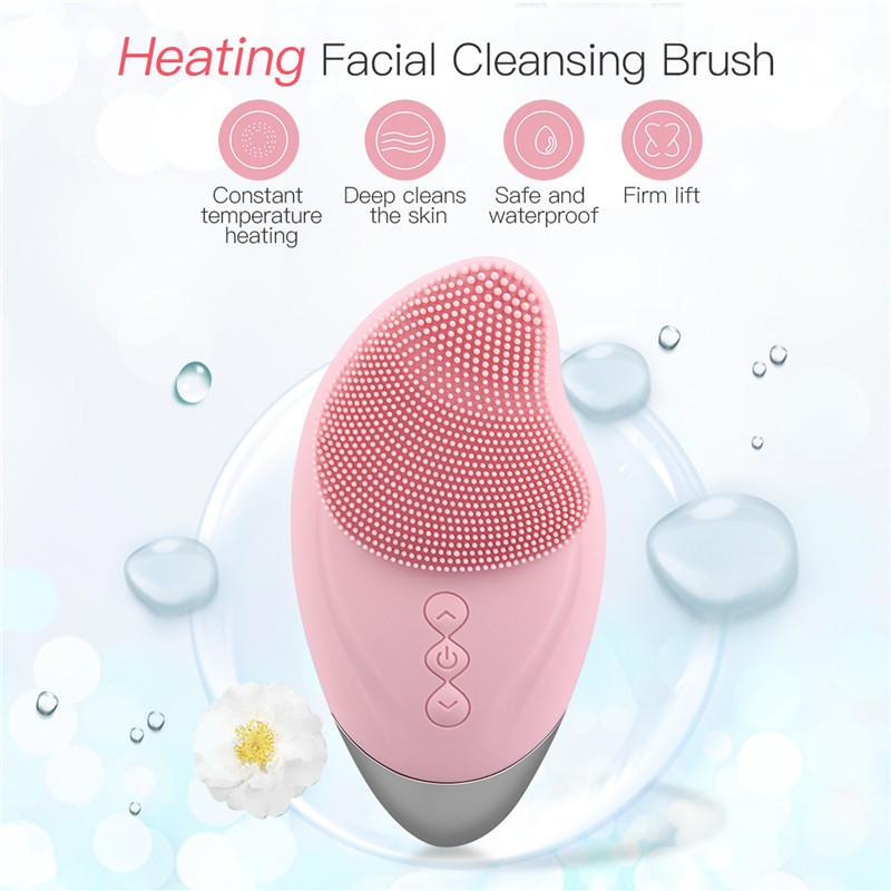 Cleanser Facial Pore Cleaner Electric Mango Massage Beauty Face Brush Silicone Soft Hair Skin Care