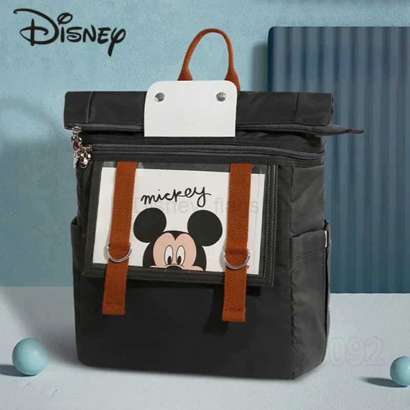 Disney Mickey New Diaper Bag Backpack Luxury Brand Original Baby Diaper Bag Backpack Large Capacity Fashion Womens BackpackXJ250515