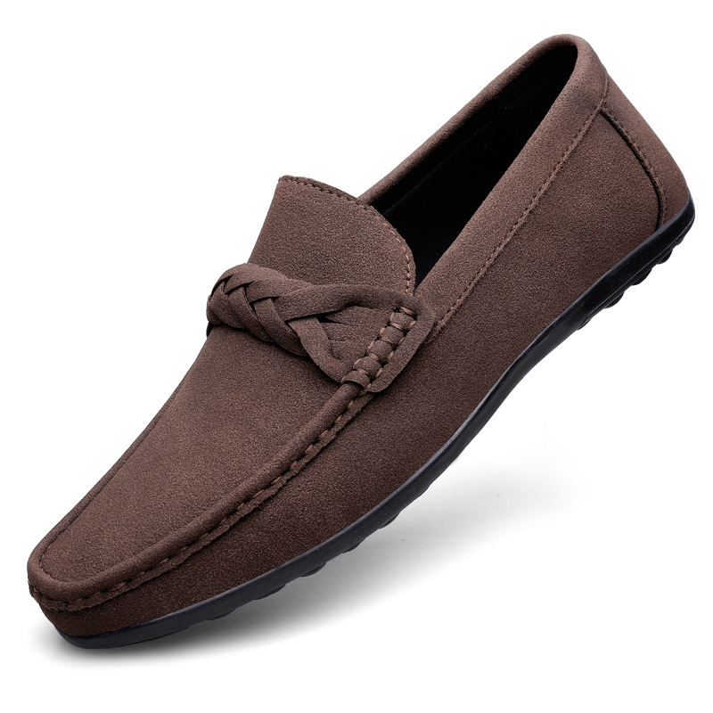 Four Seasons Bean Driver S One Step Men Casual Shoes S British Set Shoes Comfortable Driving Lazy Shoes Ddmysaturn