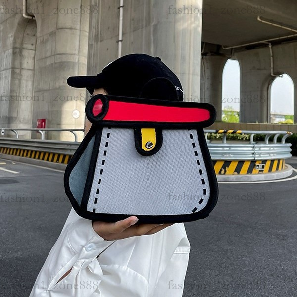 Super Cute Designer Bag Fashion 2D Cartoon Tote Bag High Quality Canvas Handbag Luxury Mini Shoulder Bags Outdoor Beach Party Holiday Gift Summer Godd