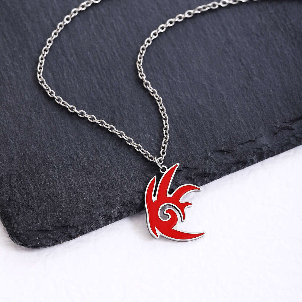 Stainless steel necklace woven with adjustable hand rope, hedgehog game shadow character bracelet accessory