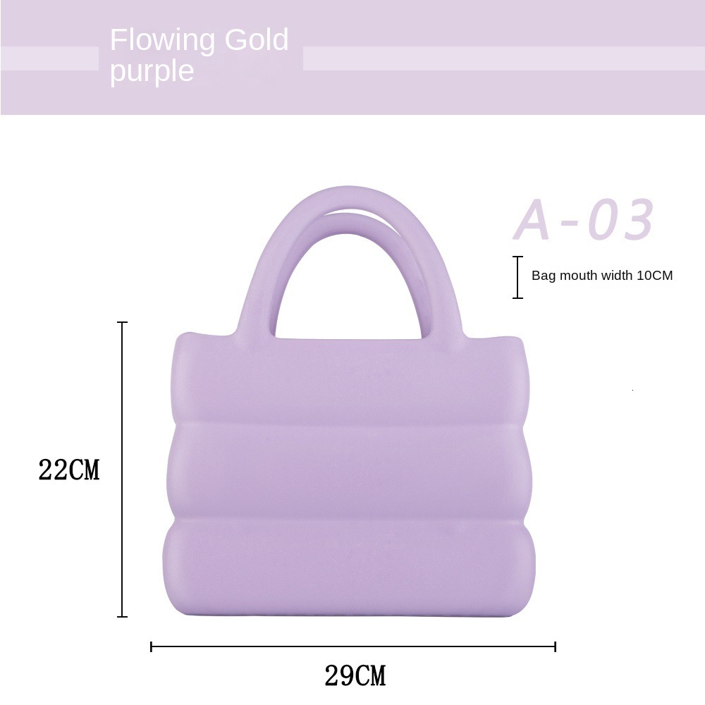 2025 Summer Ins Lightweight EVA Strolling Waterproof New Fashion Handheld Women's Trendy Niche Macaron Bag