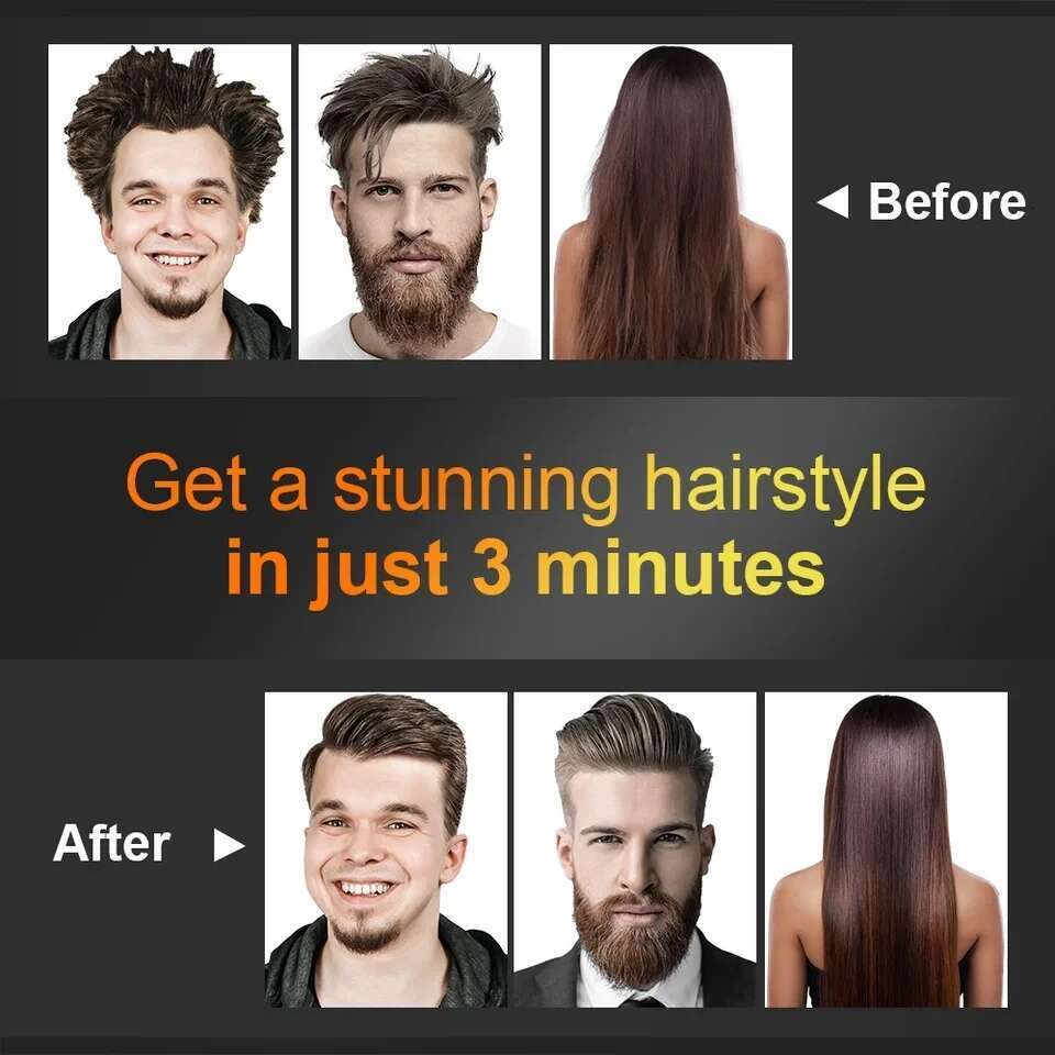 Electric Comb Hot Brushes Straightener Hair Anti-scalding Ceramic Beard Straightening Brush