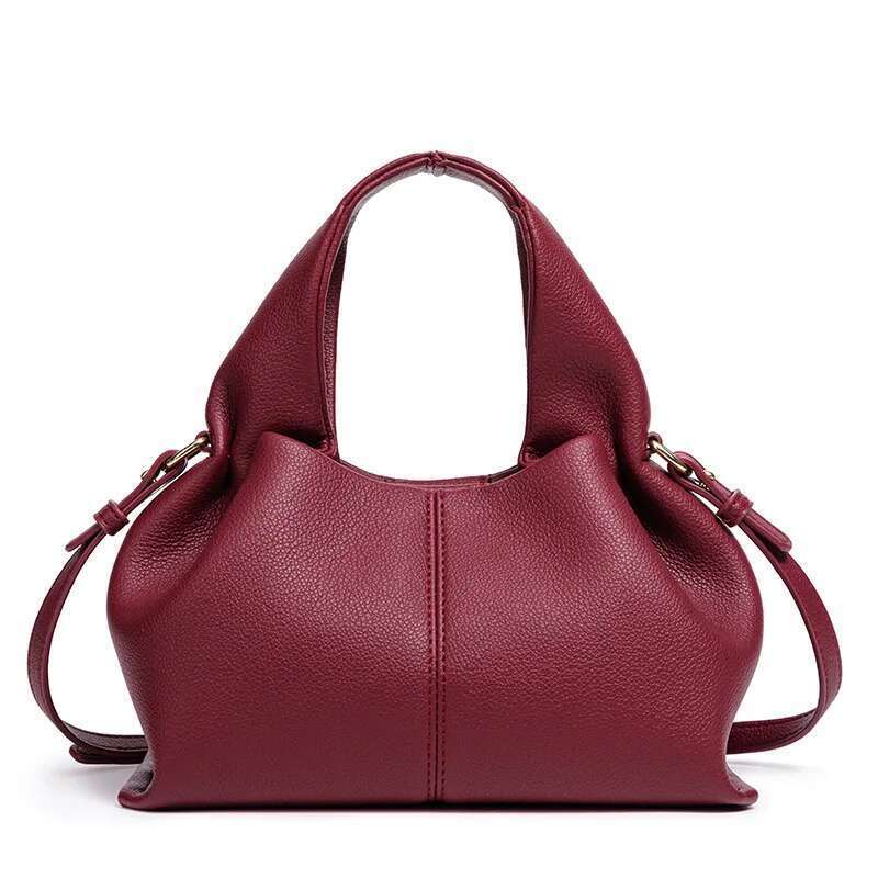 A Niche Cloud With Lychee Pattern Soft Leather, Fashionable And Versatile Crossbody Women's Bag