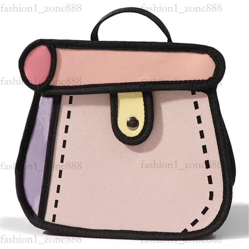 Super Cute Designer Bag Fashion 2D Cartoon Tote Bag High Quality Canvas Handbag Luxury Mini Shoulder Bags Outdoor Beach Party Holiday Gift Summer Godd