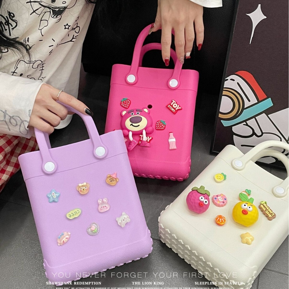 EVA Fashion Cave Summer Cartoon Waterproof Beach DIY Creative Handbag Small Square Bag