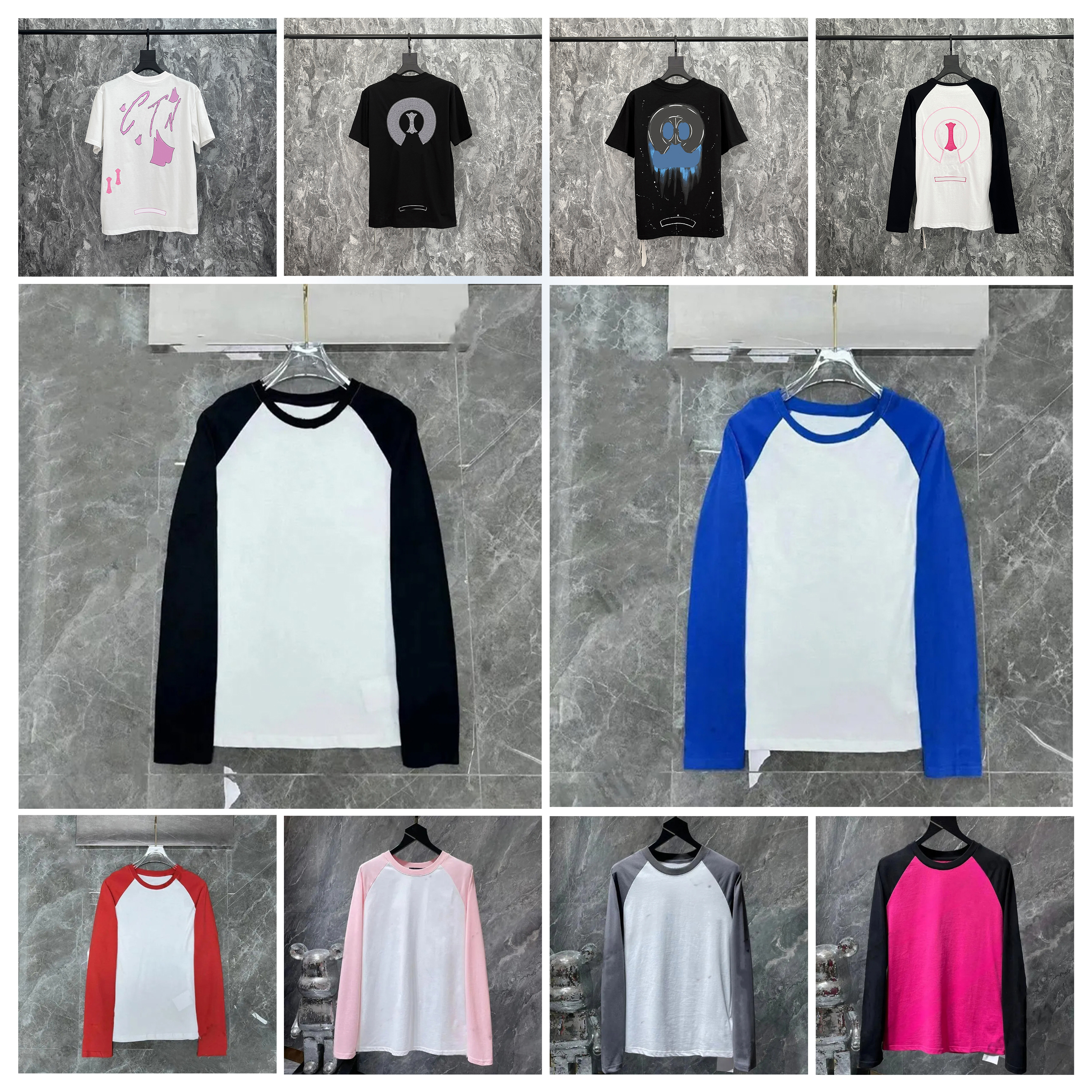 chrome shirt mens womens designer t shirt summer Loose Fashion Tops Man Tees Cotton Casual Printed High Street Luxurys Clothing Clothes us size S-XL