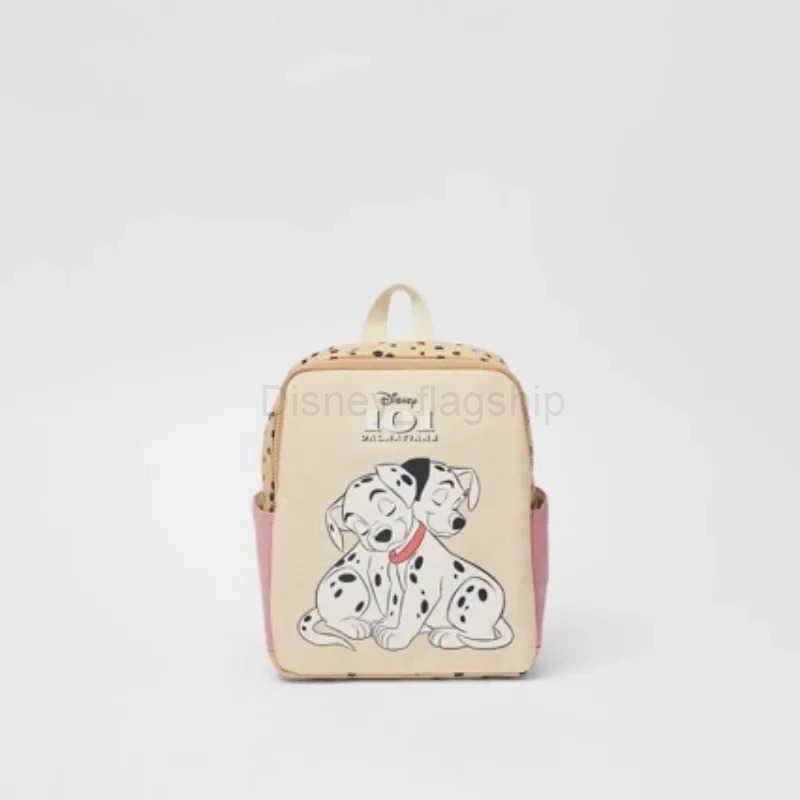 Disney 2025 New Disney Co-branded Dalmatian Backpack Childrens School Bag Student Backpack Womens Shoulder BagXJ250515
