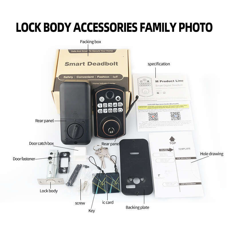 Fingerprint lock smart stay lock hotel rental house password lock graffiti fingerprint lock