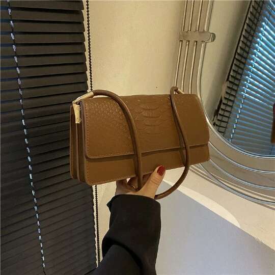Orange NEW Girl Woman Luxurious Shoulder PU PVC Leather Women Lady Bags Handbag Phone Case Purses Square Tote Women's Bag