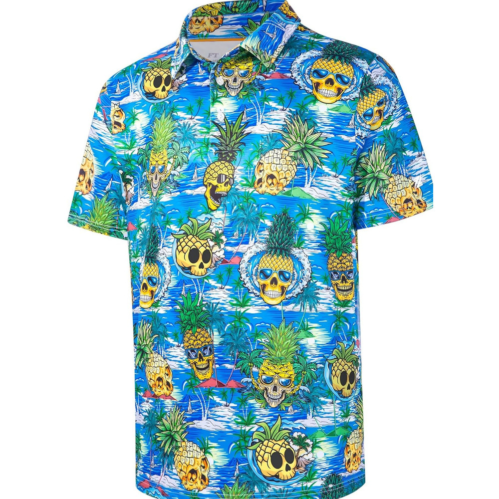 Mens Polo shirt Mens Golf Shirt Short Sleeve Dry Fit Print Moisture Wicking Performance Patterns Collared Polo Shirt Fashion Trends