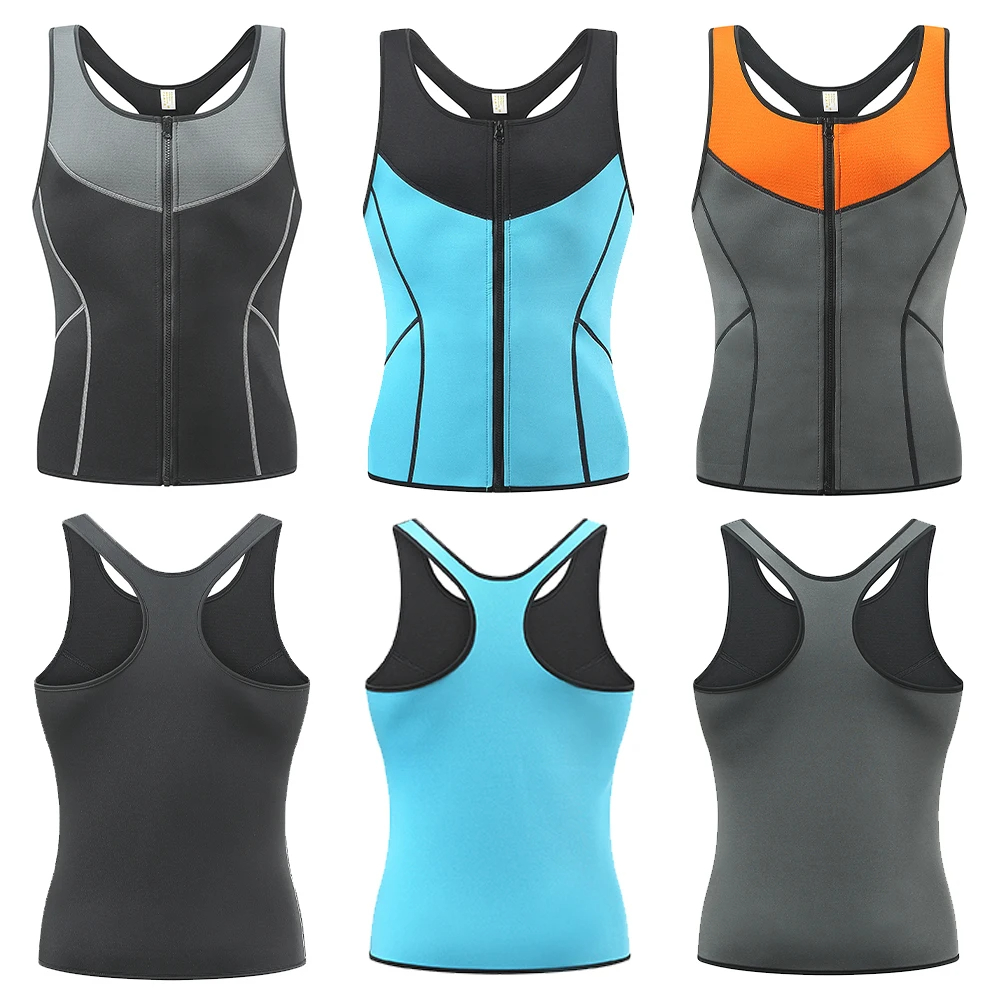 Fitness Slimming Shaper Fitness Gym Vest Abdomen Men Body Shaper Waist Trainer For Workout Reducer Body Shaper For Students Tank Sweat Sauna Suit Top 