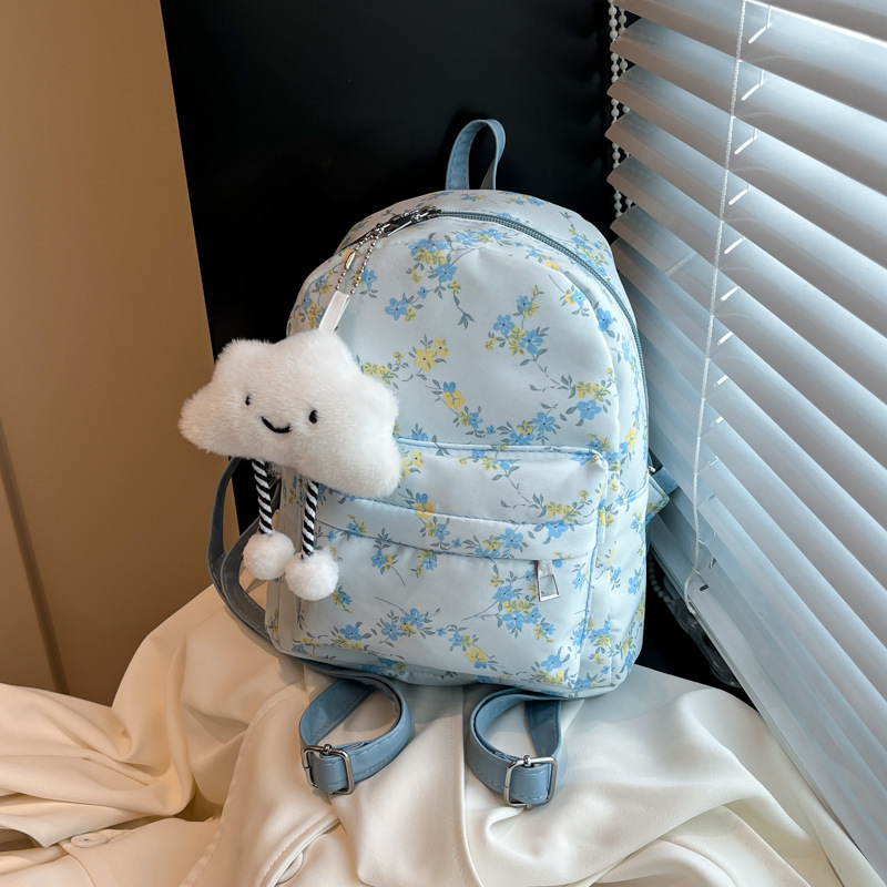 Ins Forest New Free Delivery Designer Bag Small Fresh Floral Wind Girl Luxury Bag College Student Travel Backpack Female