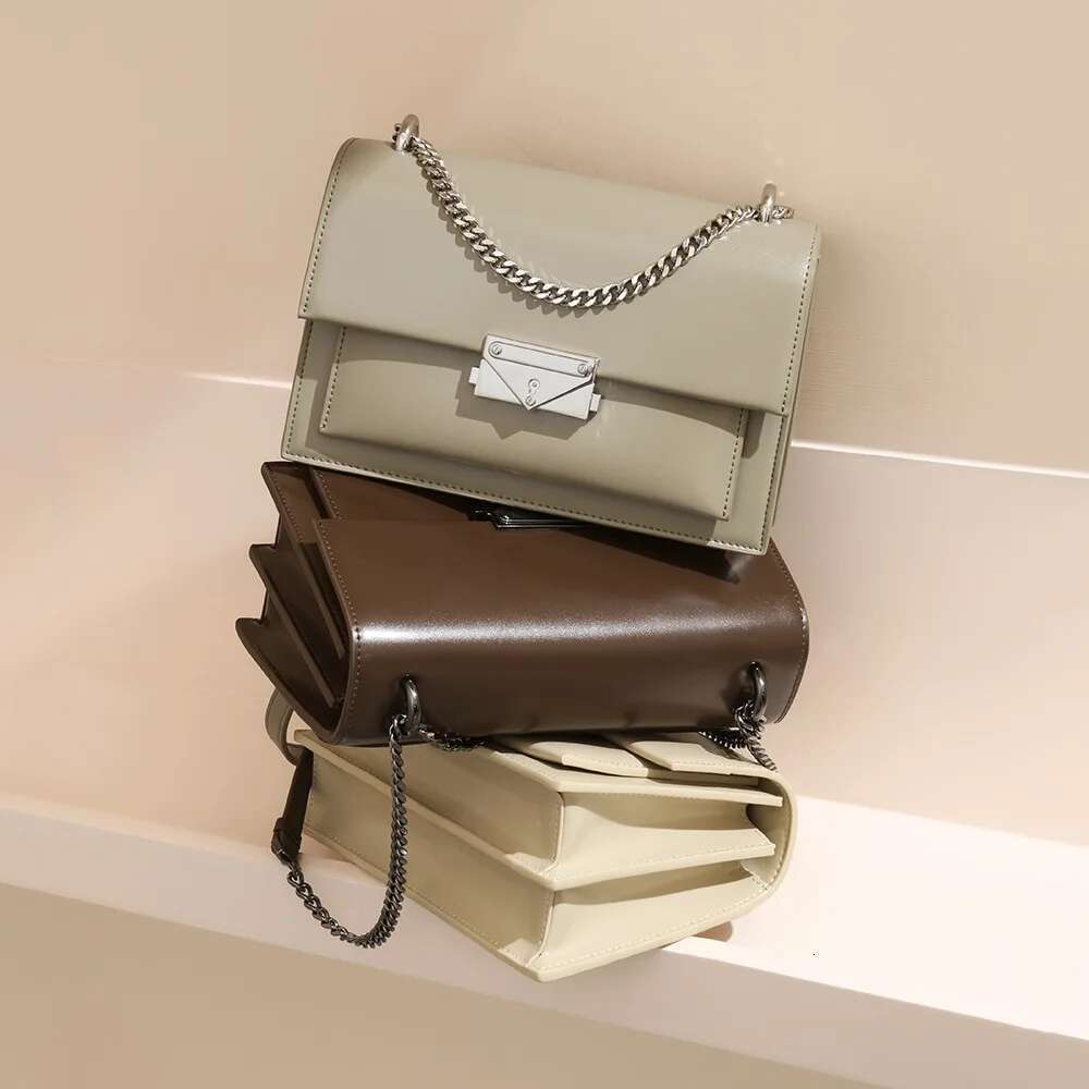 Factory Customized Simple Genuine Leather Women's Handbags High Quality Crossbody Bag Chain Women Shoulder Bags