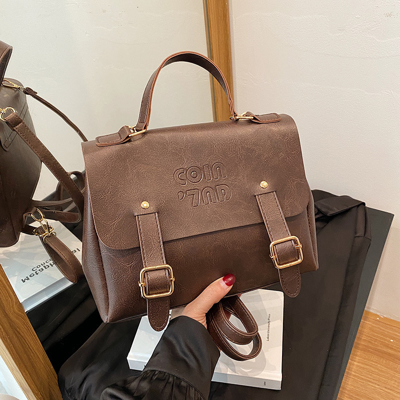 Free Delivery Designer Bag College Style Briefcase Women's Winter New Fashionable Backpack 2025 Niche Trend Versatile Texture Internet Celebrity 