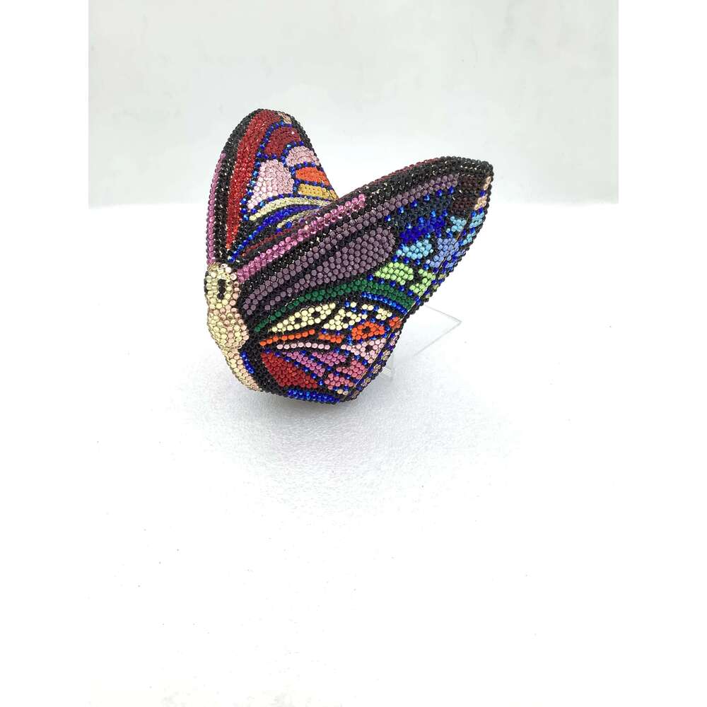 Lady Butterfly Rhinestones Clutch Purse Wedding Party Dinner Purses Dia Day Clutches Stone Women Gems Evening Bags