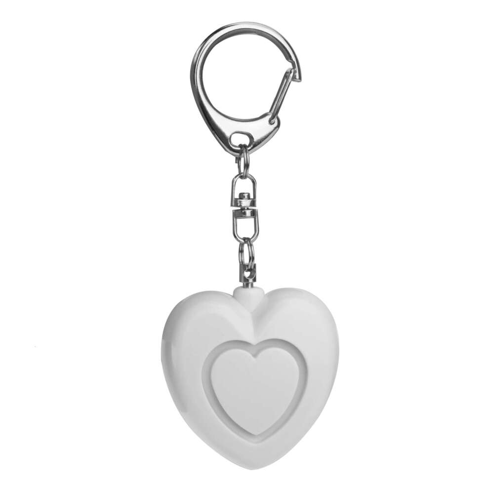 Hot selling heart-shaped device, electronic gift, keychain, personal alarm, female anti wolf alarm