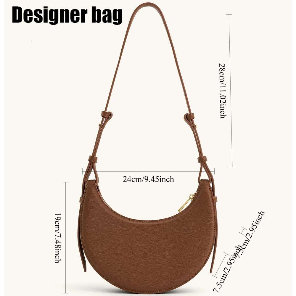 1Pcs JW PEI New Half Moon Women's Crossbody Large Capacity Commuter Niche Design Bags Premium Underarm Waist Bag