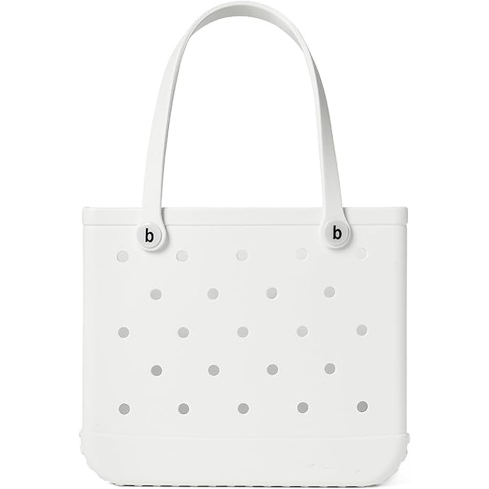 Top quality Brand High Quality Fashionable solid color EVA hole pool DIY beach bag expandable storage portable handbag New Free Delivery Designer Bag