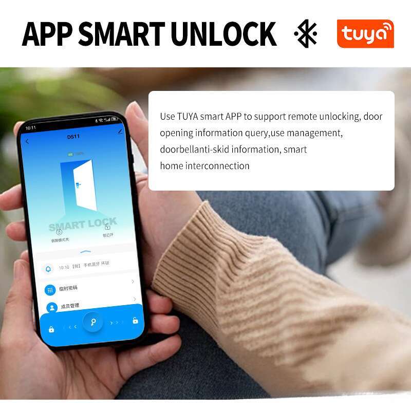 Fingerprint lock smart stay lock hotel rental house password lock graffiti fingerprint lock