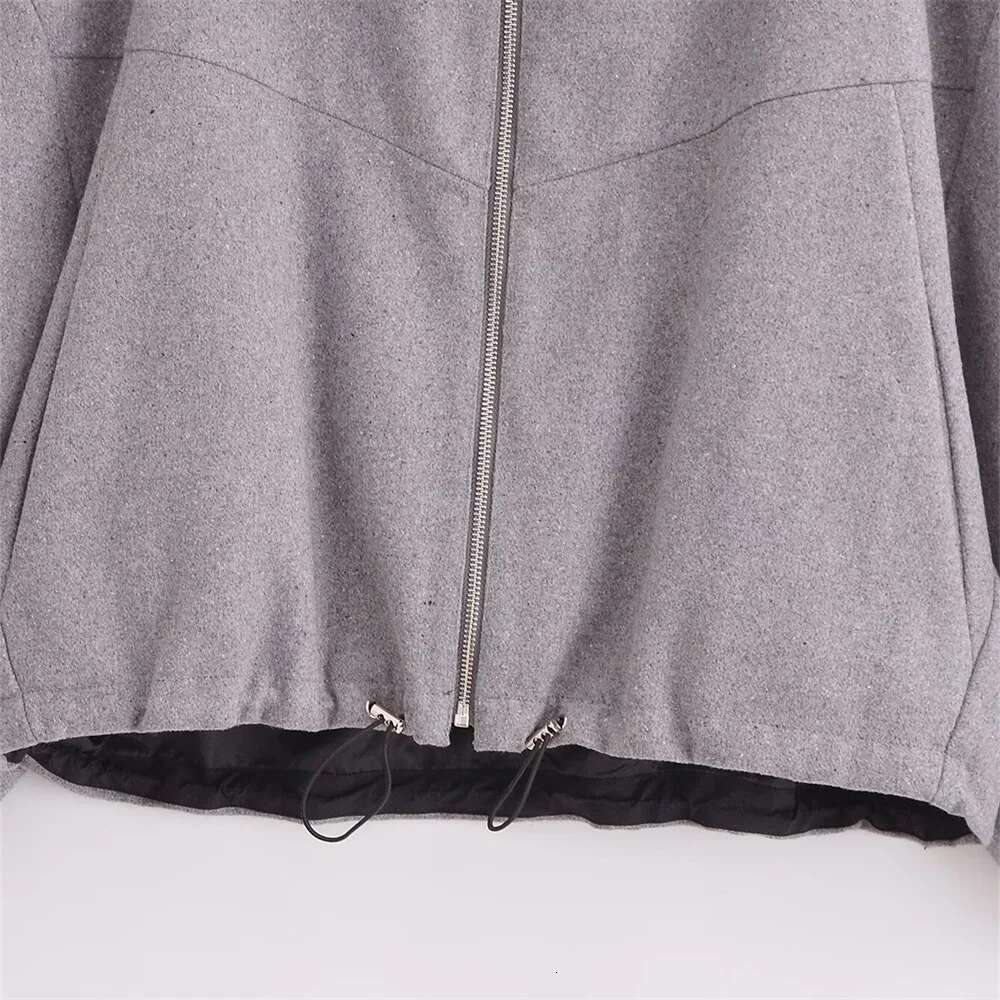 Autumn new fashionable women's clothing casual elegant design European and American style woolen cotton hat jacket