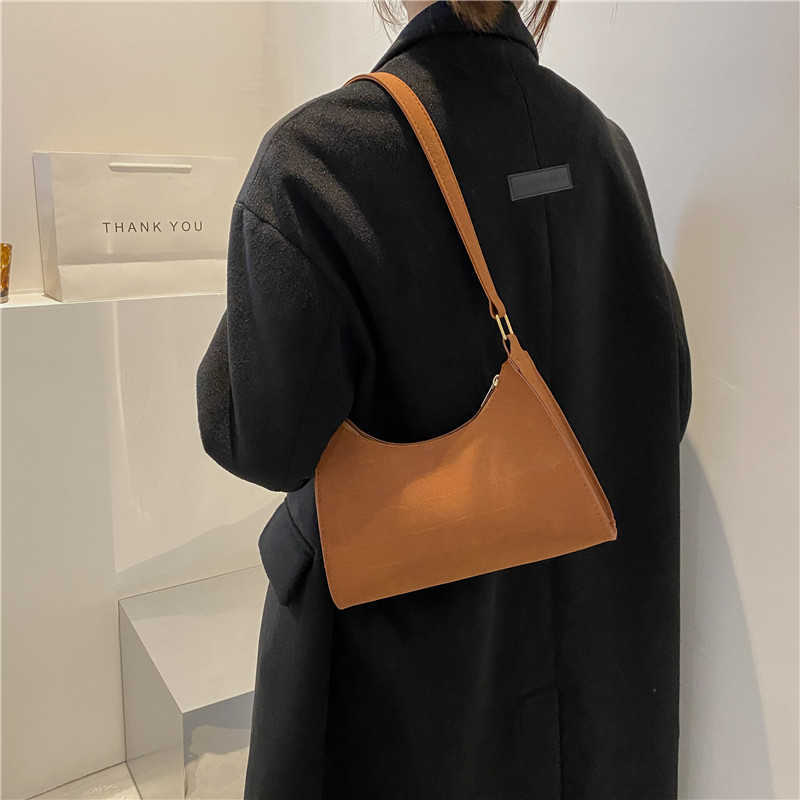 Sensible frosted small square bag for young women Instagram niche underarm bag new commuting single Yingshuo